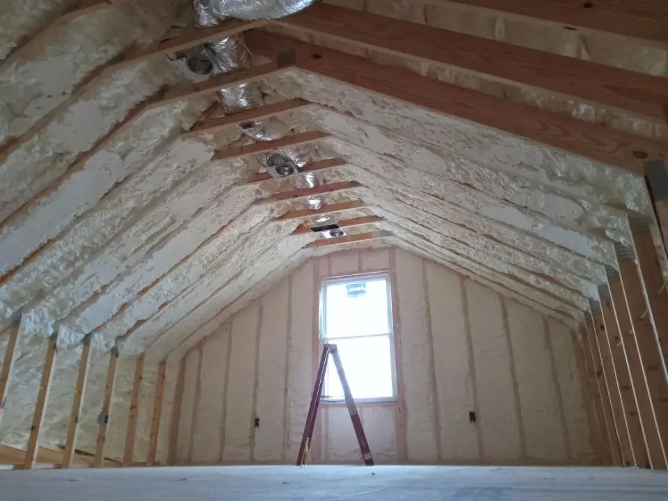 Spray foam roofing application for Crawl Space Insulation project in Southeast